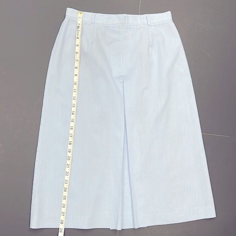 ๐๐SOLD Vintage 70s Blue Pinstripe Ship n Shore Skirt - Picture 8 of 16